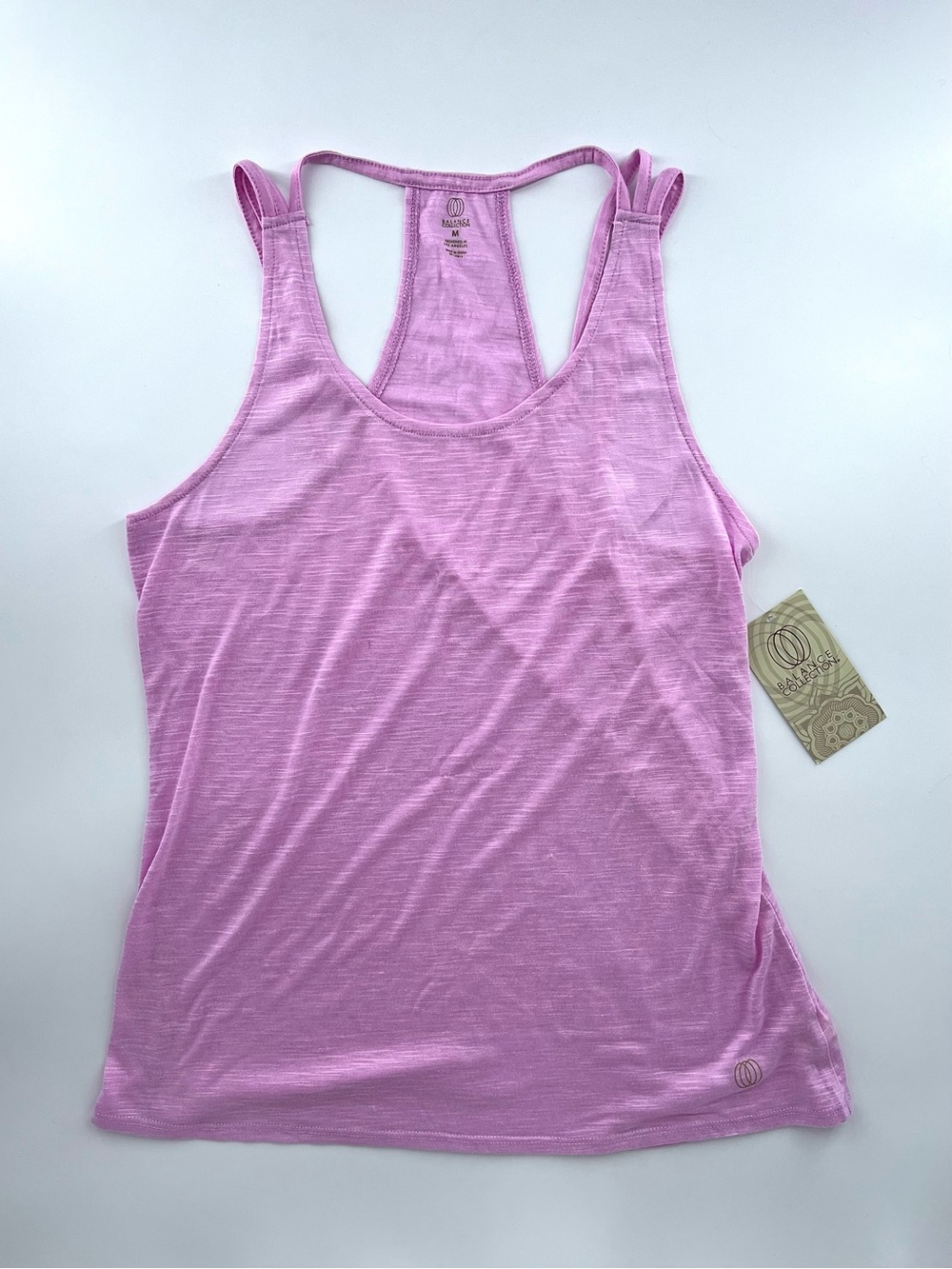 Balance Collection Racerback Tank Top Soft Pink Size M NWT